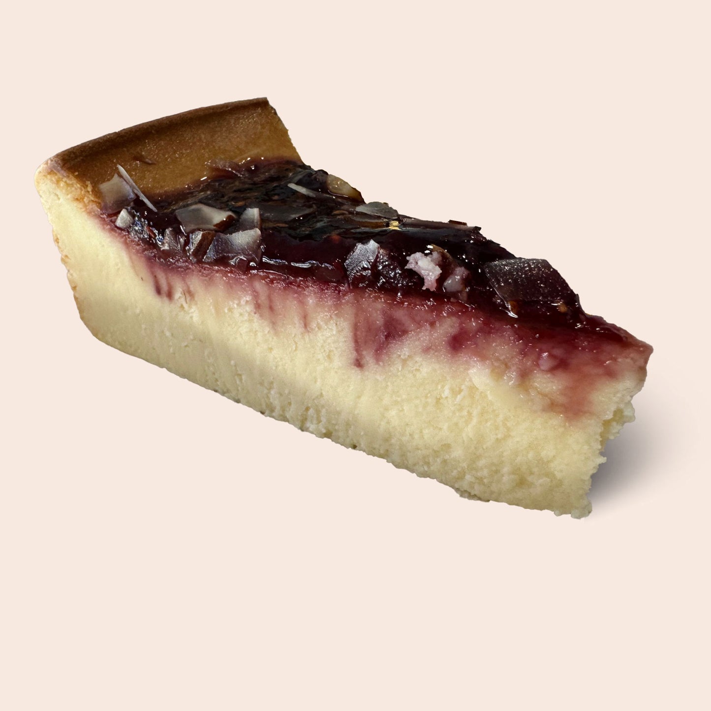 Almond Cheese Cake with Raspberry